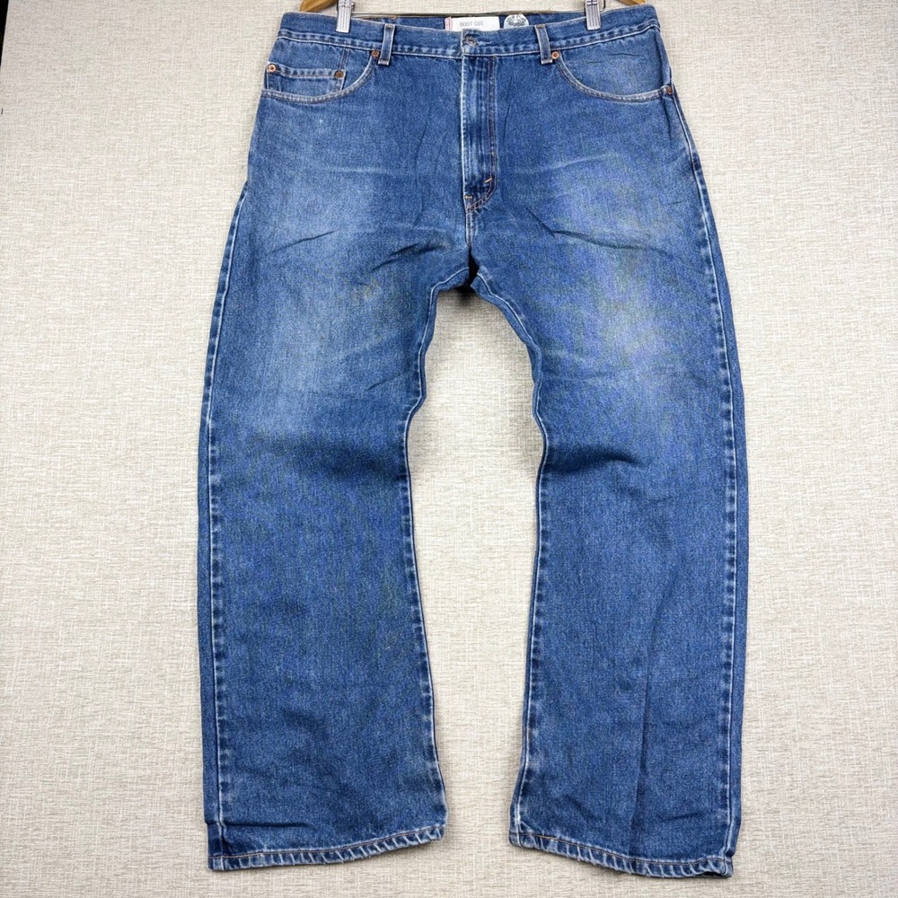 Vintage Levis 517 Mens 38x30 Bootcut Jeans Light Distress Festival Denim